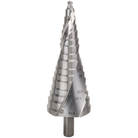 Foret étagé HSS Bosch pour presse-étoupes 16 étages M10-M40 - 2608587427