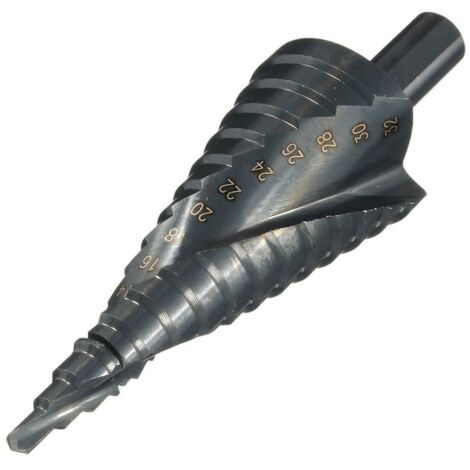 Foret Etage HSS Foret Conique Metal 4-32mm pour Visseuse sur Acier Bois Plastique