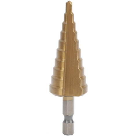 Foret étagé multifonction en acier rapide pour perçage conique et alésage (4mm à 32mm)