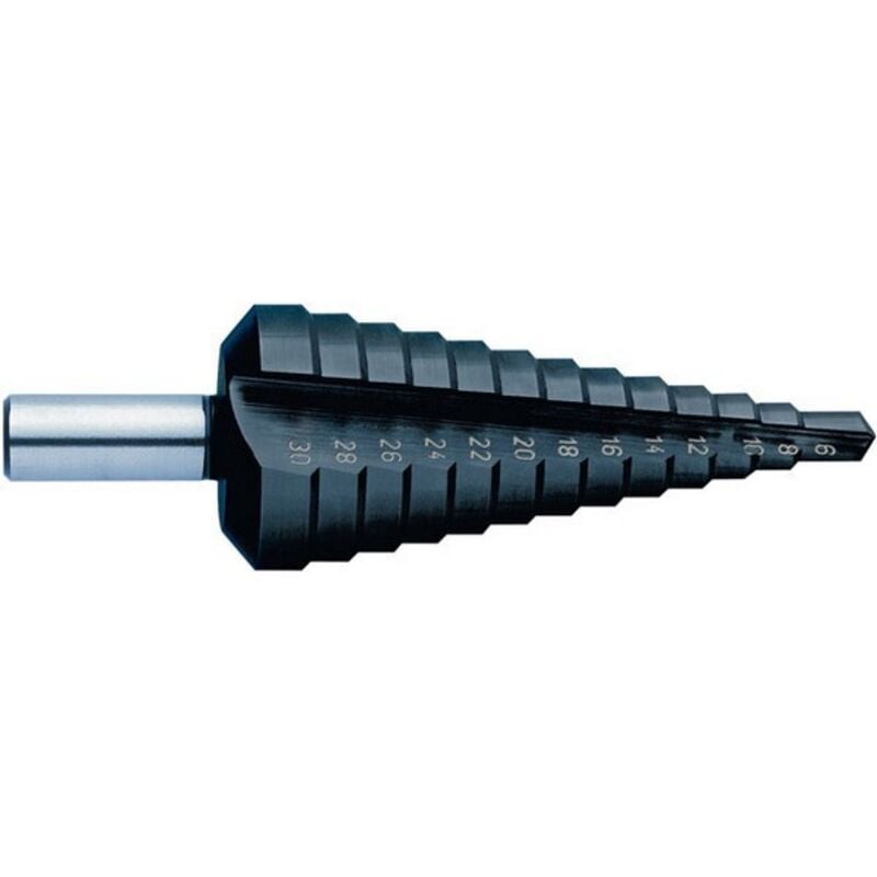 Forum - Foret étagé universel à goujure hélicoïdale, revêtement TiAIN, Long. de l'étage : 5 mm, Long. totale 80 mm, ø queue h8 : 6 mm