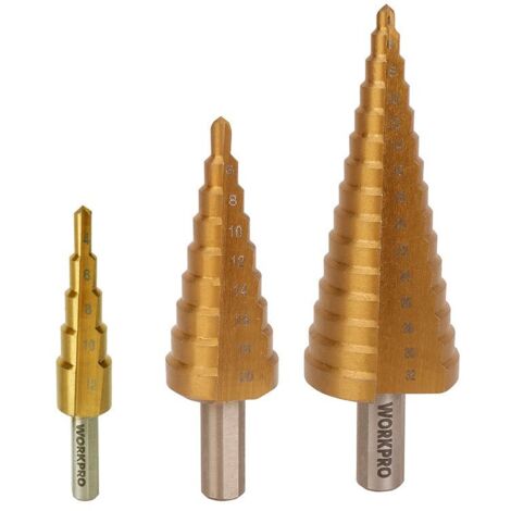 Foret Etape, Set di 3 pezzi Hss4241. Workpro