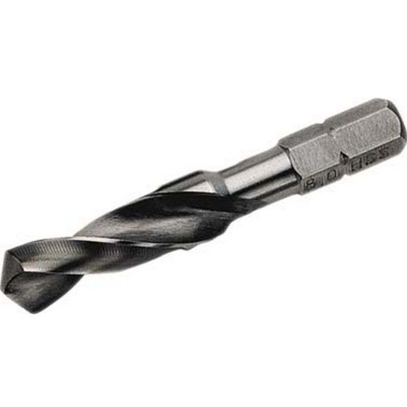 Format - Foret hélicoïdal á queue hexagonale 1/4'', ø nominal : 9,00 mm, Long. hélice 33 mm, Long. totale 53 mm