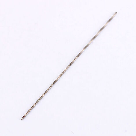 Foret hélicoïdal à tige droite extra-longue de 2 mm et 160 mm en acier rapide (HSS), conçu pour les applications à percussion. Foret hélicoïdal