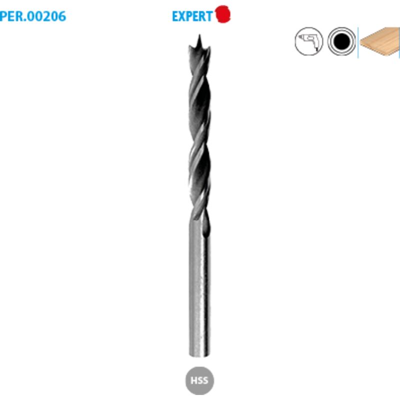 Image of Spiralförster HSS Holzbohrung Profi ø 12 ø Schaft 10 Länge 151 Länge nützlich 101mm