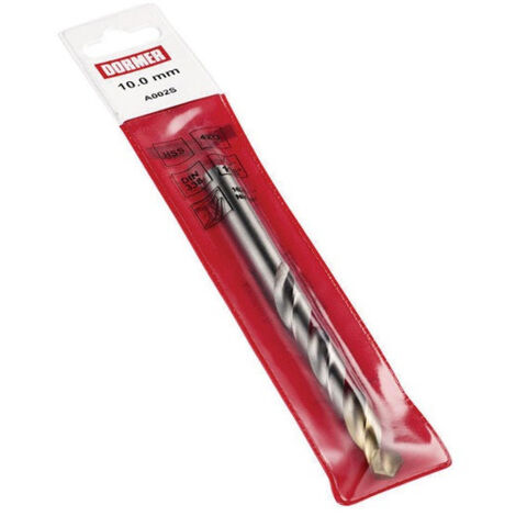 Foret hélicoidal TypN A002S D.12.7mm HSS Brut/TiN Queue cylindrique droite s DORMER
