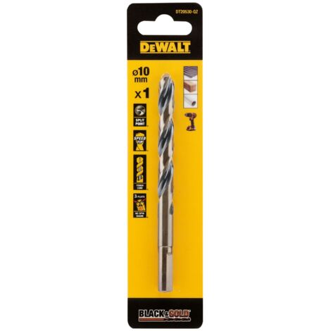 Foret HSS DeWALT Foret torsadé 10mm ( Prix pour 1 )