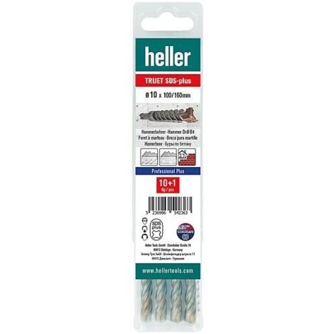 Foret Marteau perforateur SDS-Plus Trijet Ultimate 6x160/100mm 10+1 Multipack heller
