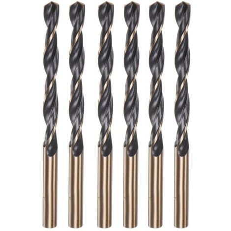 Foret Metal 5 mm, 6pcs HSS Hélicoïdaux Forets Meche Metal Professional pour Cuivre Fer Inox Alliage Aluminium Bois