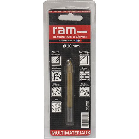 Foret pour carrelage et verre 10 x 90 mm - RAM