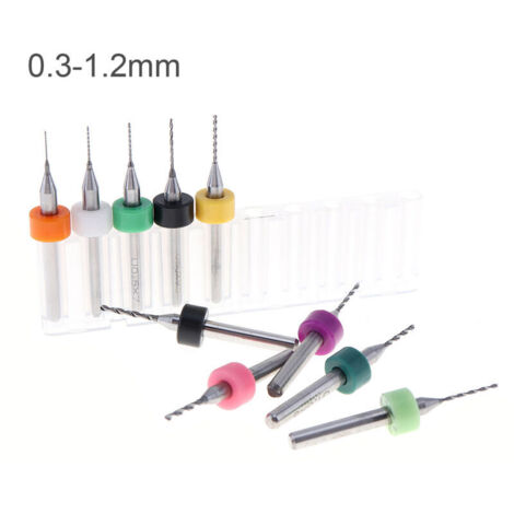 Foret pour circuits imprimés à queue fixe, petit foret en carbure, foret à graver, 0,3-1,2 mm