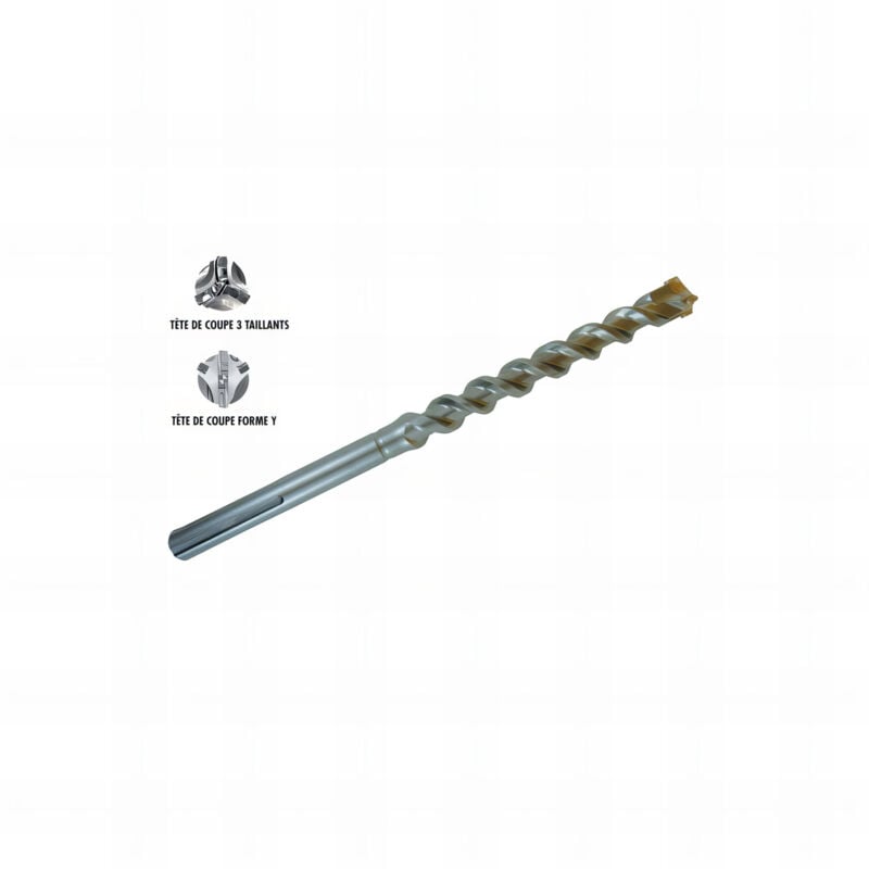 Foret pour perforateur marteau avec emmanchement sds Max - longueur de 940 mm - équipé de 4 taillants - 35