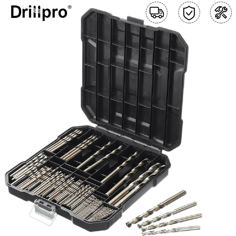 Maerex - Coffret de 99 Foret pour perceuse universel 1.5mm + 2mm + 2.5mm M35 hss-co-co perçage vissage