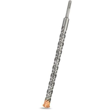Foret SDS Plus 22mm x 350mm, Idéal pour Percer Dans le Béton, Brique, Pierre, Maçonnerie -  pointes en carbure, Accessoire Marteau Burineur