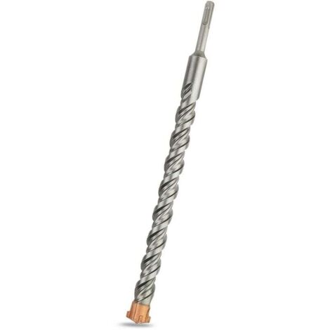 Foret SDS Plus 30mm x 350mm, Idéal pour Percer Dans le Béton, Brique, Pierre, Maçonnerie - 4 pointes en carbure, Accessoire Marteau Burineur