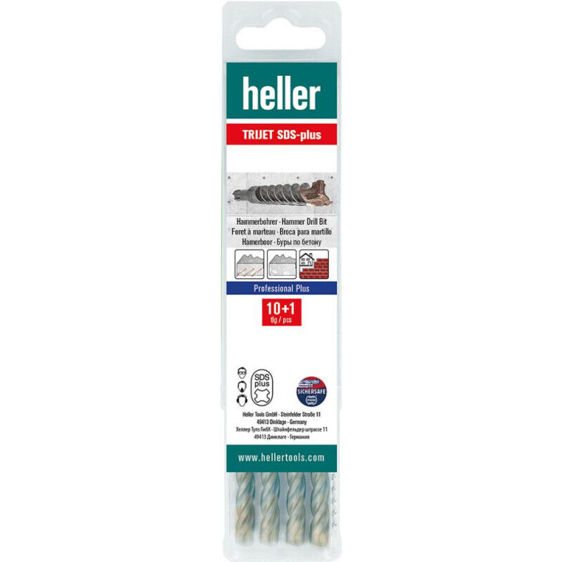 Foret Marteau perforateur SDS-Plus Trijet Ultimate 6x160/100mm 10+1 Multipack Heller