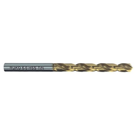 Foret taillé meulé HSS-G TiN DIN 338 Ø 3.2 mm Boîte de 10 - 250032T - RUKO - RUKO GmbH