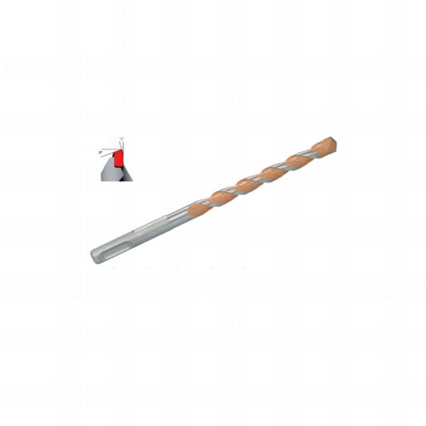 Foret tout materiaux SDS longueur : 110 mm - Diamètre 8 mm mm