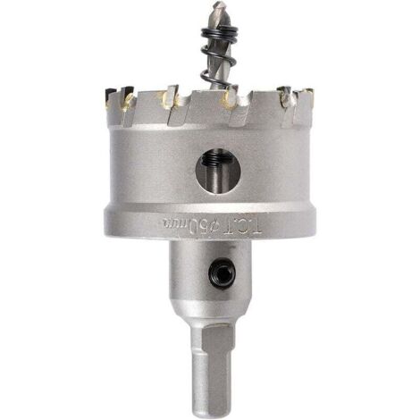 Foret Trépan - 50 mm - Carbure De Tungstène - Pour Acier Inoxydable Et Métaux Épais - 1 Pièce