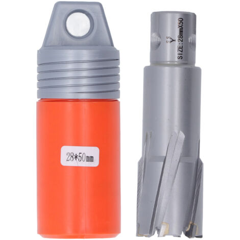 Foret trépan carbure pour acier, ouvre-trou 50mm de profondeur de perçage 28mm, pour perceuse magnétique