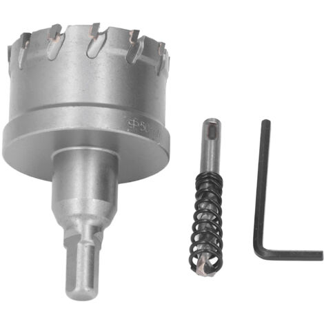 Foret Trépan Carbure TCT 50mm pour Métal et Bois, Outil de Perçage et Découpe