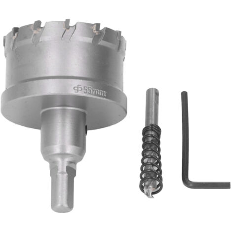 Foret Trépan Carbure TCT 55mm pour Métal et Bois - Outil de Perçage et Découpe