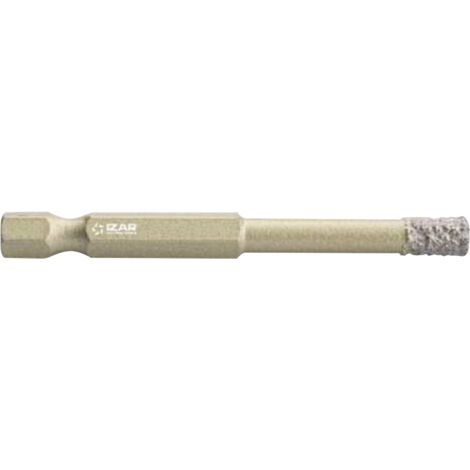 Foret-Trépan diamant pour porcelaine/carrelage, queue E6.3 1/4 - 8,00 mm - IZAR 31566