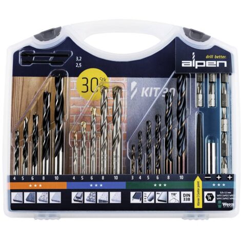 Foret universel 30 pièces Alpen 800230100