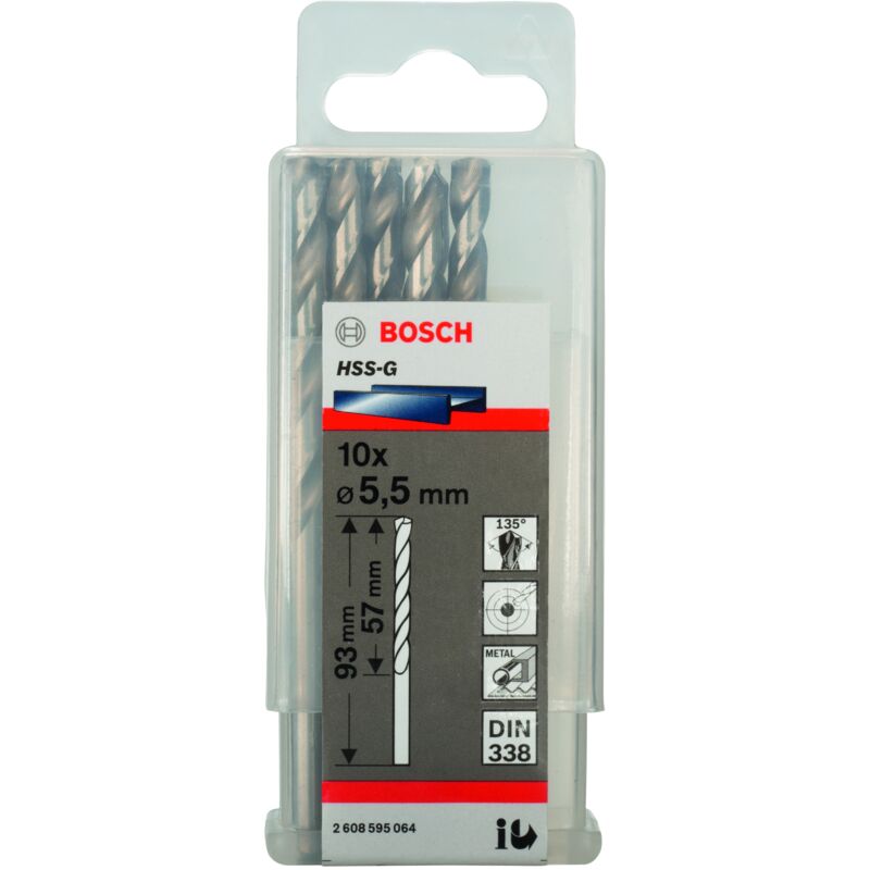 Bosch - Mèche à métaux hss-g din 338 55 x 57 x 93 mm 2608595064