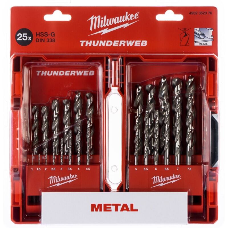 Forets à métaux HSS-G Thunderweb Cassette 25 pcs.