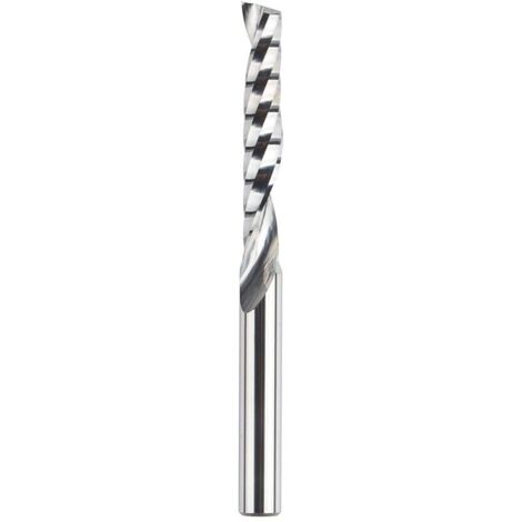 Forêts carbure en spirale - Coupe à double sens - Dimensions : 3,175 x 22 mm - Pour fraises à bois à compression CNC - Lot de 2 pièces
