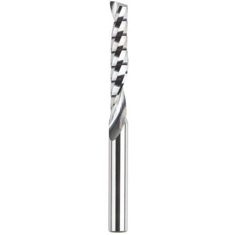 Forêts carbure en spirale - Coupe à double sens - Dimensions : 3,175 x 22 mm - Pour fraises à bois à compression CNC - Lot de 2 pièces