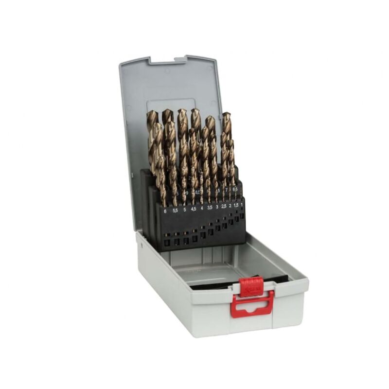 Techman - Coffret 25 forets métaux hss Cobalt