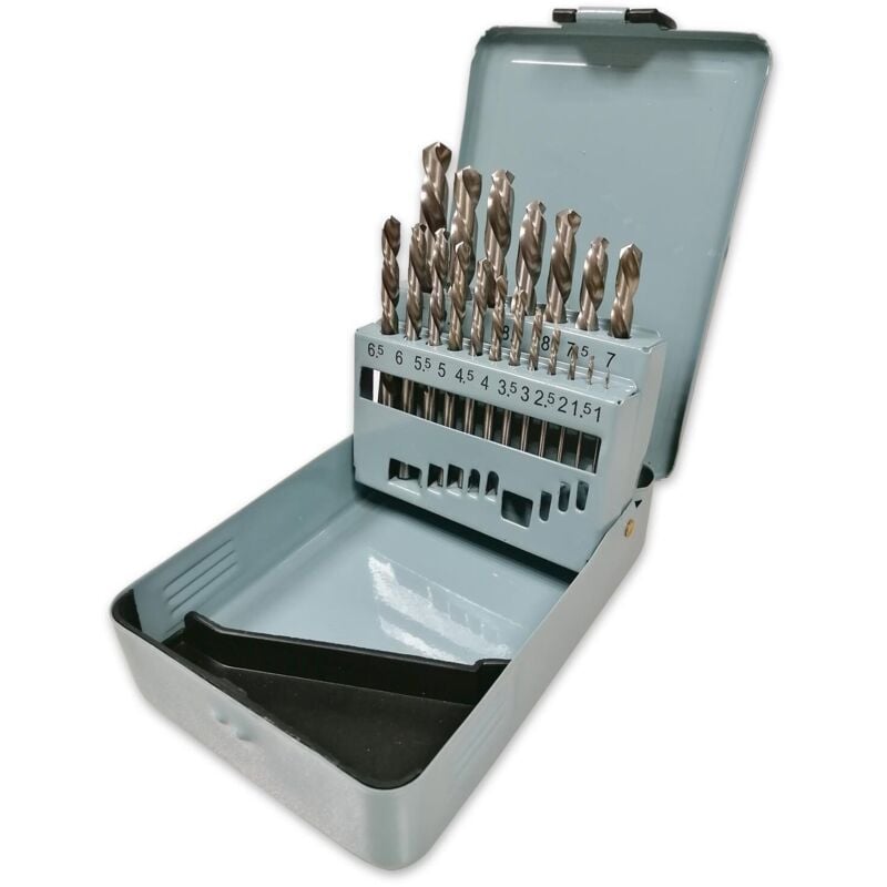 Oc-pro - Forets coupe à gauche 1 à 10 coffret de 19 forets