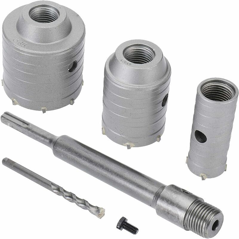 Exsensa - Forets de cloche sds Plus pour béton, ciment, pierre, mur - 65 mm, 50 mm, 30 mm