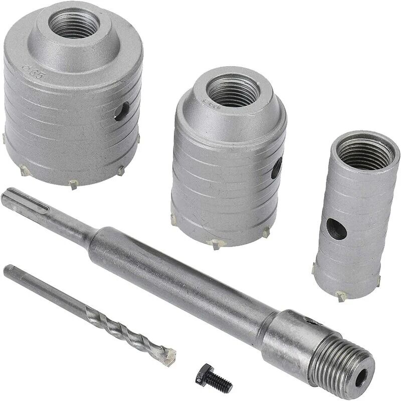 Trimec - Forets de scie cloche sds Plus pour béton, ciment, pierre, mur - 65 mm, 50 mm, 30 mm