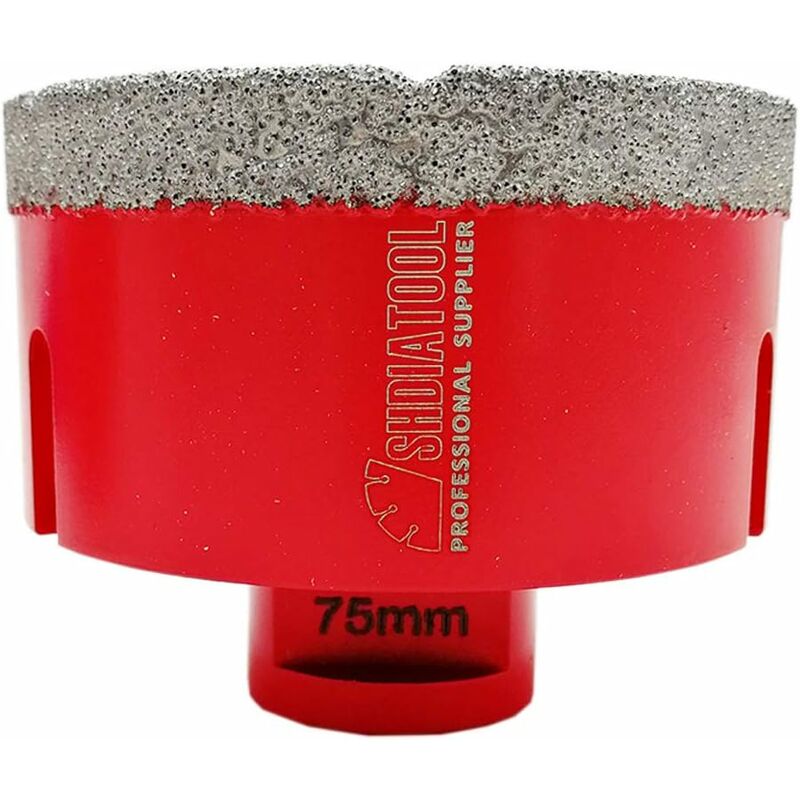 Ineasicer - Forets Diamant 75mm Trépans de Forage avec Filetage M14 pour Perçage à sec en Porcelaine Carrelage Granit Marbre
