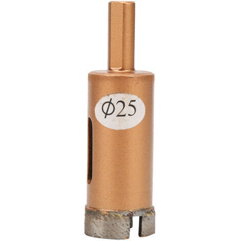 Forets Diamantés, Scies-Cloche à Noyau Creux à Tige Triangulaire 25-38 mm pour Le Perçage Sur Les Carreaux Le Béton La Brique Le Verre Le Marbre et La Céramique(25mm)