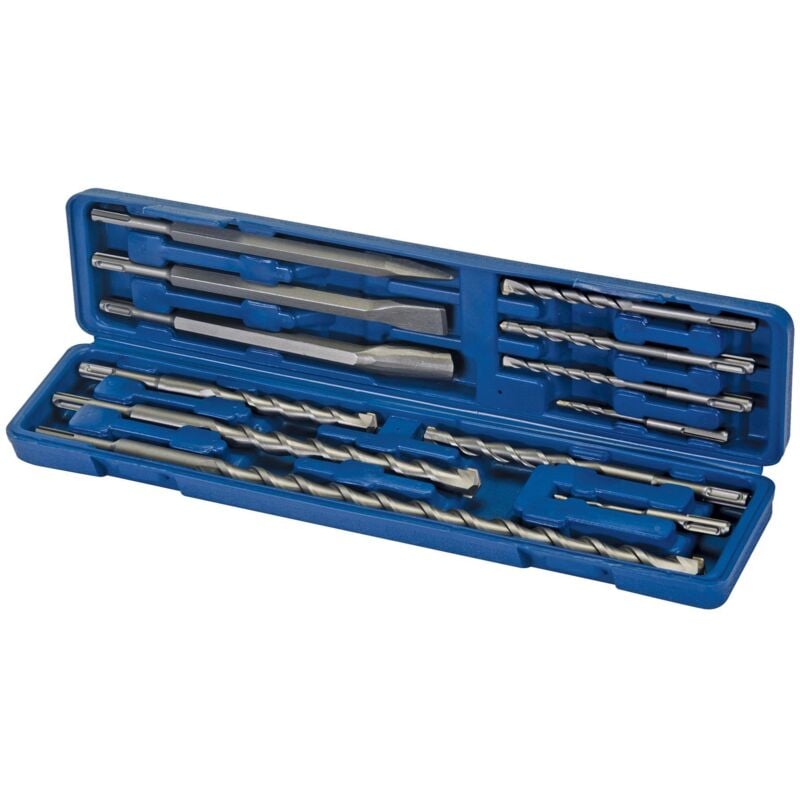 Forets et burins sds plus maÇonnerie beton pierre - coffret 12 pieces