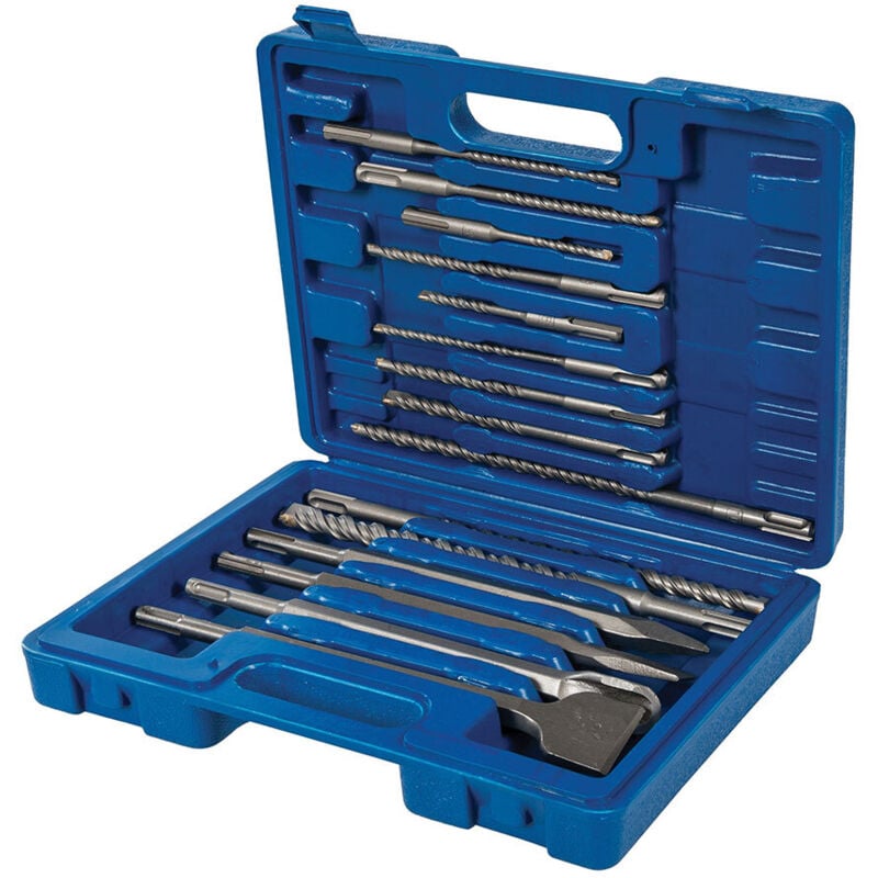 Oc-pro - Forets et burins sds plus maÇonnerie beton pierre - coffret 15 pieces