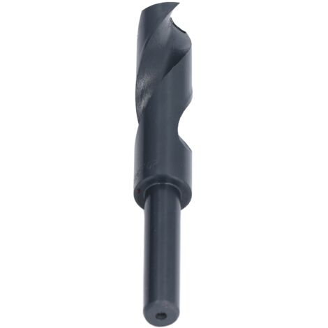 Forets hélicoïdaux HSS pour aluminium et fer, queue réduite 1/2 pouce, mèches noires professionnelles