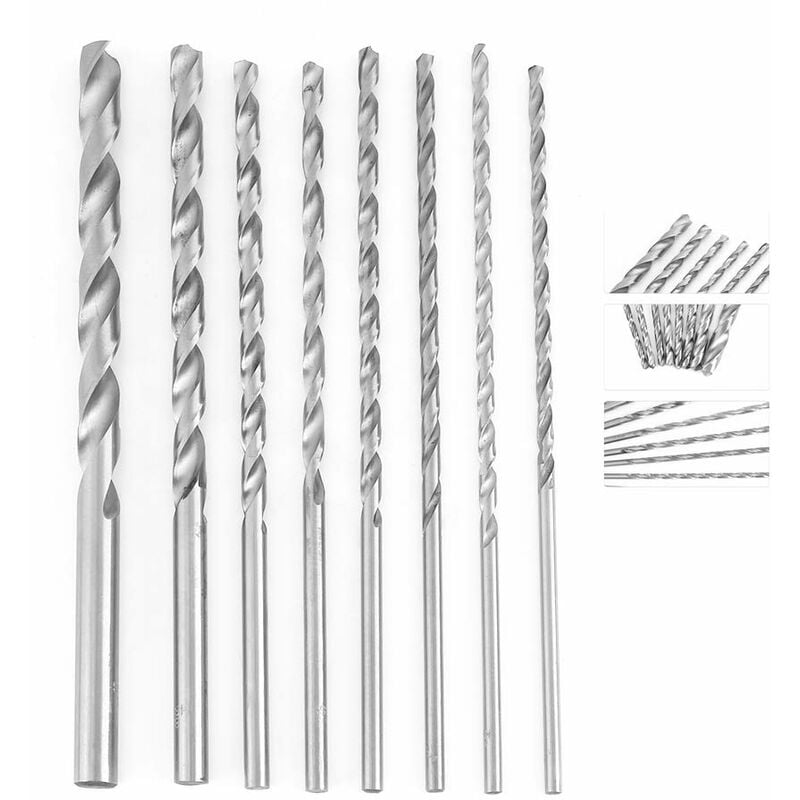 Ersandy - Forets Hélicoïdaux, 8Pcs hss Micro Drill Forets Bits Métrique Outils De Forage Foret 4-10mm en Acier Rapide 4mm, 4.2mm, 4.5mm, 5mm, 5.2mm,