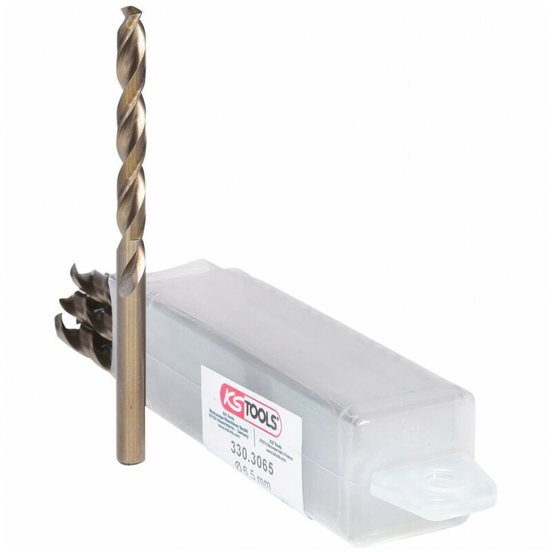Kstools - ks tools 330.3060 Lot de 10 forets hss-co au cobalt 6mm