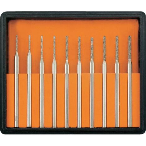 Forets HSS épaulés et diamantées (x10)