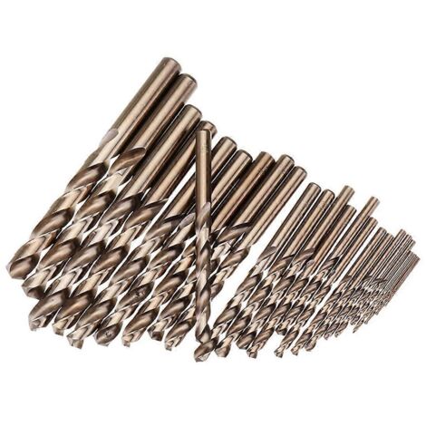 Forets HSS M35 revêtus de cobalt de 1,0 à 13 mm pour le perçage du bois et du métal.