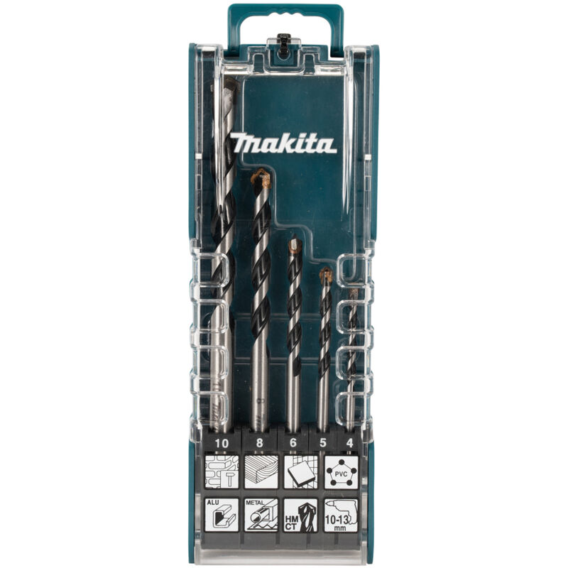 Forets polyvalents MAKITA E 14255 Carbure de tungstène 5 pièces - vue 4