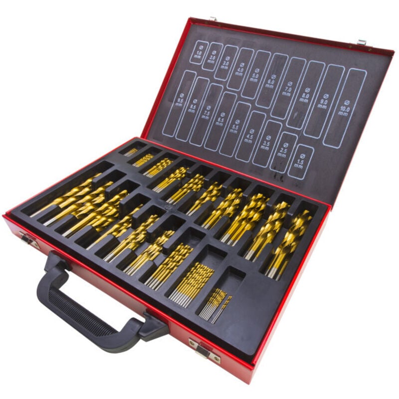 Dema - Forets titane hss - de 1 à 10 mm en coffret 170 pièces