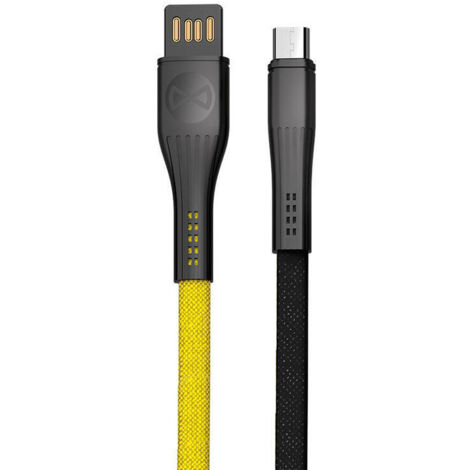Forever Core Extreme cable USB - microUSB 1,0 m 3A black-yellow