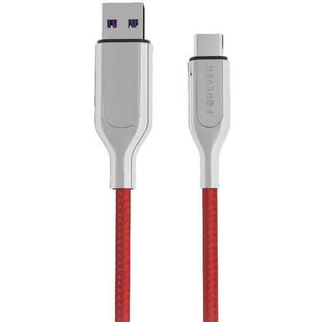 Forever Core Utra Fast cable USB - USB-C 5A red
