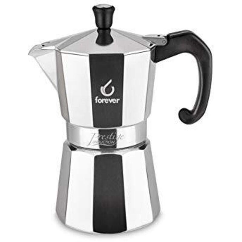 Bighouse It - Forever Espressokocher Miss Moka Prestige Induktion 3 Tassen Aluminium 8033237331250