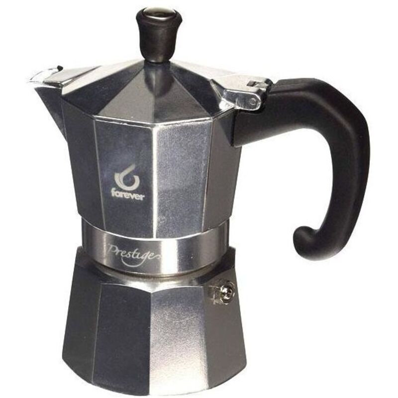 Forever - Espressokocher Miss Moka Prestige Induktion 12 Tassen Aluminium 8033237331298